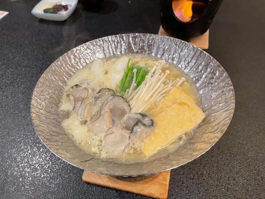 宮浜グランドホテルの夕食一例